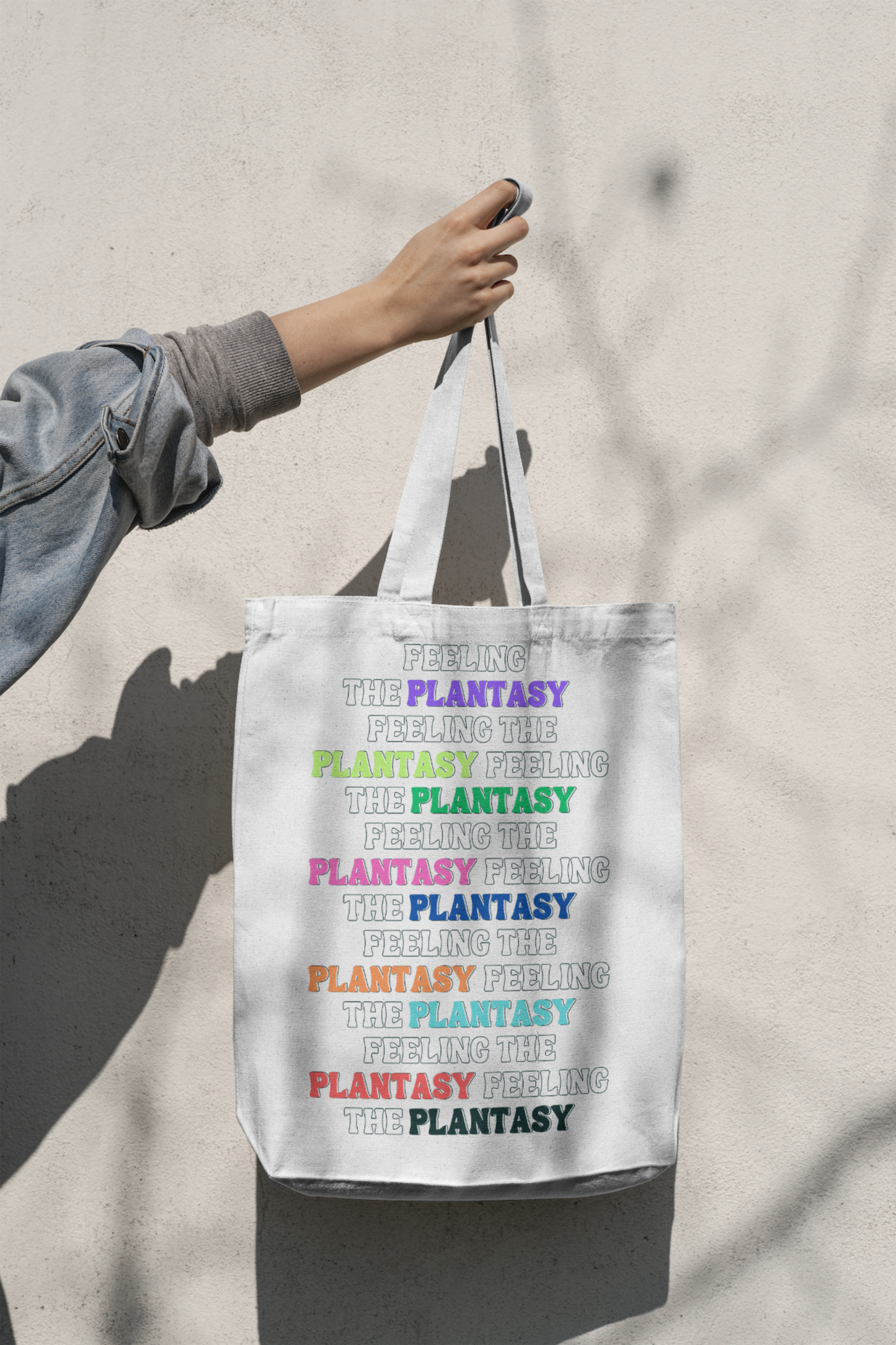 Plantasy rainbow tote